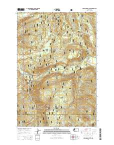 Greenhorn Buttes 2014 topographic map thumbnail