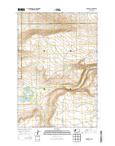Hanford NE 2014 topographic map thumbnail
