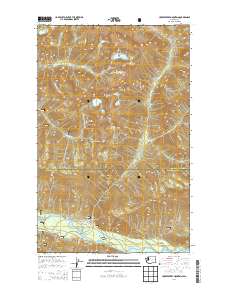 Huckleberry Mountain 2014 topographic map thumbnail
