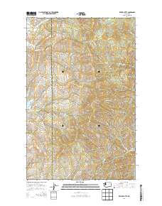 Keller Butte 2014 topographic map thumbnail