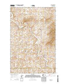 Latah 2014 topographic map thumbnail