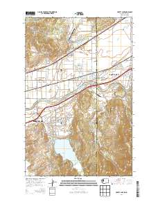 Liberty Lake 2014 topographic map thumbnail