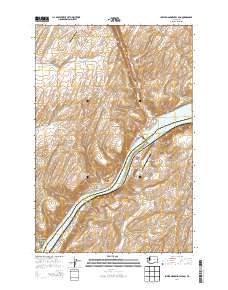 Lower Monumental Dam 2014 topographic map thumbnail