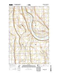 Moses Lake NW 2014 topographic map thumbnail
