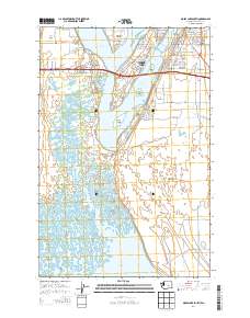 Moses Lake South 2014 topographic map thumbnail
