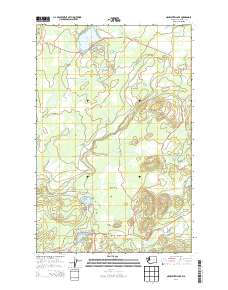 Nahwatzel Lake 2014 topographic map thumbnail
