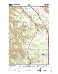 Napavine 2014 topographic map thumbnail