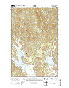 Newman Lake 2014 topographic map thumbnail