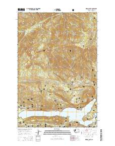 Rimrock Lake 2014 topographic map thumbnail