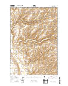 Rye Grass Coulee 2013 topographic map thumbnail