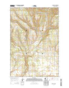 Satus Pass 2013 topographic map thumbnail