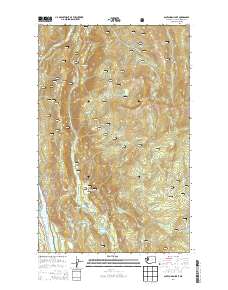 Scotchman Lake 2014 topographic map thumbnail