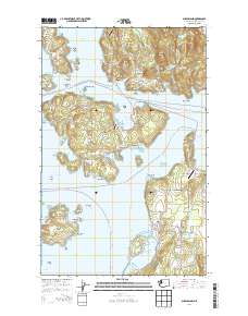 Shaw Island 2014 topographic map thumbnail