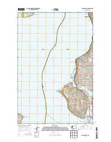 Shilshole Bay 2014 topographic map thumbnail