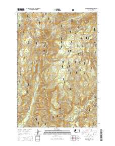 Spencer Butte 2014 topographic map thumbnail