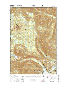 Spiral Butte 2014 topographic map thumbnail