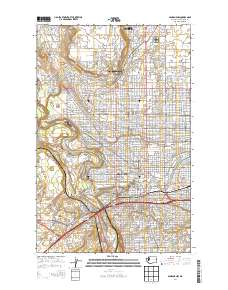 Spokane NW 2014 topographic map thumbnail