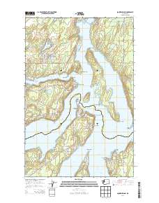 Squaxin Island 2014 topographic map thumbnail