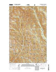 Sweetgrass Butte 2014 topographic map thumbnail