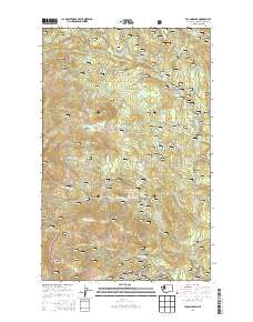 Tacoma Peak 2014 topographic map thumbnail