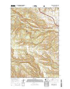 Taneum Canyon 2014 topographic map thumbnail
