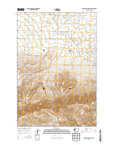 Toppenish Mountain 2013 topographic map thumbnail