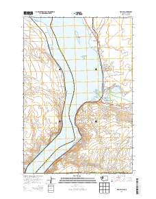 Wallula 2014 topographic map preview