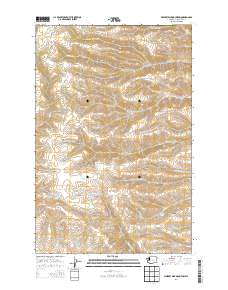 Whiskey Dick Mountain 2014 topographic map preview