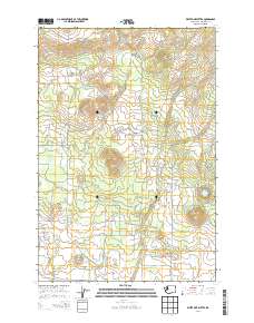 White Pine Buttes 2014 topographic map thumbnail