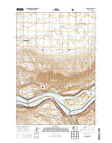 Wishram 2014 topographic map thumbnail
