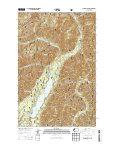 Wynoochee Lake 2014 topographic map thumbnail