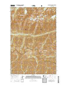 Enchantment Lakes 2014 topographic map thumbnail