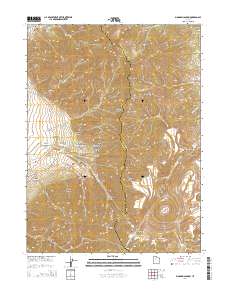 Bingham Canyon 2014 topographic map thumbnail