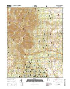 Abajo Peak 2014 topographic map thumbnail