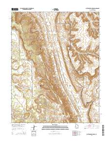 Bitter Creek Divide 2014 topographic map thumbnail
