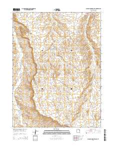 Big Pack Mountain SE 2014 topographic map thumbnail