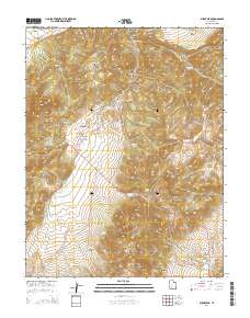 Burnt Peak 2014 topographic map thumbnail