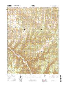 Burnt Timber Canyon 2014 topographic map thumbnail