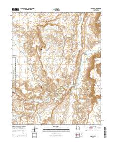 Caineville 2014 topographic map thumbnail