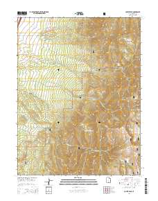 Coffee Peak 2014 topographic map thumbnail
