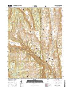 Ferron Canyon 2014 topographic map thumbnail