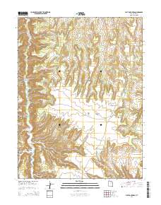 Flat Rock Mesa 2014 topographic map thumbnail