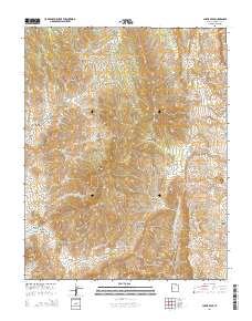 Jarvis Peak 2014 topographic map thumbnail