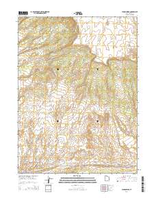 Jensen Ridge 2014 topographic map thumbnail