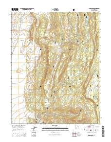 Grass Lakes 2014 topographic map preview
