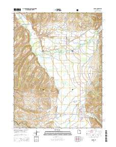 Kamas 2014 topographic map thumbnail
