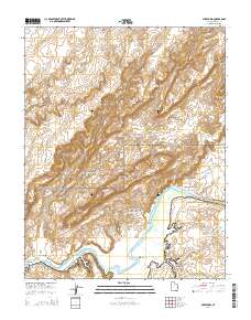 Mikes Mesa 2014 topographic map thumbnail