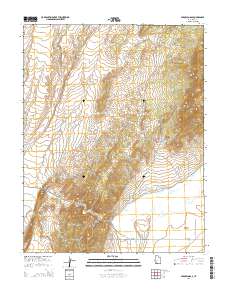 Parowan Gap 2014 topographic map preview