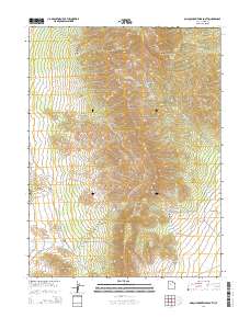 Onaqui Mountains South 2014 topographic map thumbnail