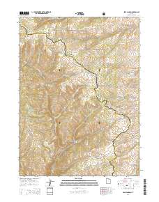 Peck Canyon 2014 topographic map thumbnail